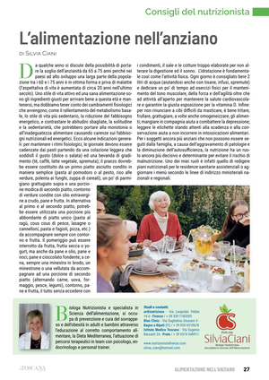 L'alimentazione nell'anziano