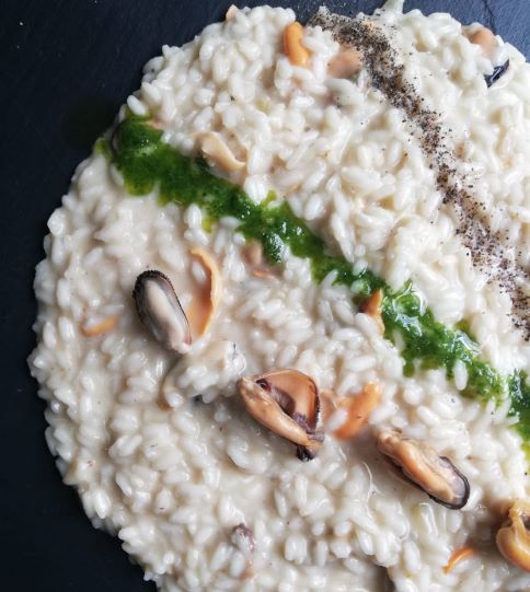 risotto cozze e pecorino